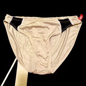 Aussiebum Competition Crew Brief in Silver and Black - L